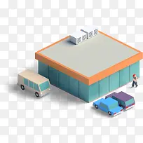 卡通楼房-空若网 卡通楼房-空若网