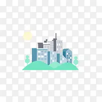 扁平化 卡通 PPT素材 山水-空若网 扁平化 卡通 PPT素材 山水-空若网