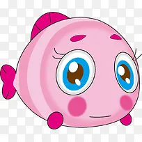 手绘粉色可爱小鱼漂浮素材-空若网 手绘粉色可爱小鱼漂浮素材-空若网