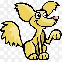 卡通黄色小狗PNG-空若网 卡通黄色小狗PNG-空若网