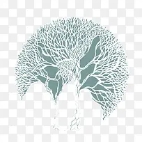 大脑树高清免扣素材-空若网 大脑树高清免扣素材-空若网