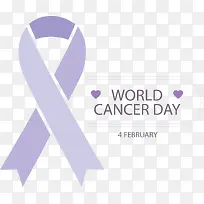 蓝紫色世界癌症日海报-空若网 蓝紫色世界癌症日海报-空若网