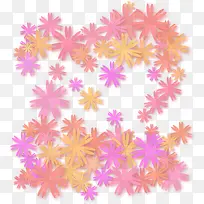 橙色简约花朵背景-空若网 橙色简约花朵背景-空若网