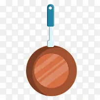 卡通厨房平底锅矢量图-空若网 卡通厨房平底锅矢量图-空若网