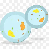 大小不一的矢量卡通餐具-空若网 大小不一的矢量卡通餐具-空若网