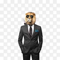 狮头人身搞笑插画-空若网 狮头人身搞笑插画-空若网