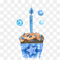 水彩蛋糕蜡烛-空若网 水彩蛋糕蜡烛-空若网