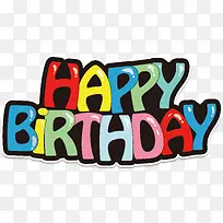 生日字母卡通元素-空若网 生日字母卡通元素-空若网