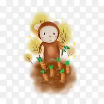 卡通可爱小动物装饰动物头像-空若网 卡通可爱小动物装饰动物头像-空若网