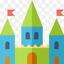 卡通多彩城堡-空若网 卡通多彩城堡-空若网