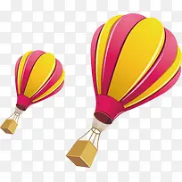 热气球png矢量元素-空若网 热气球png矢量元素-空若网