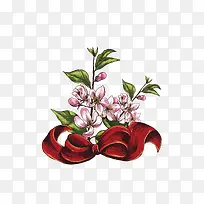 卡通手绘樱桃树枝-空若网 卡通手绘樱桃树枝-空若网