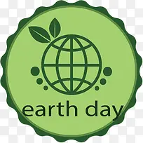 矢量世界地球日标签-空若网 矢量世界地球日标签-空若网