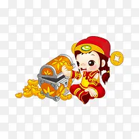 财神爷卡通免抠下载-空若网 财神爷卡通免抠下载-空若网