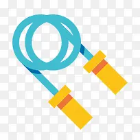 彩色扁平化跳绳元素-空若网 彩色扁平化跳绳元素-空若网