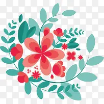 红花png矢量素材-空若网 红花png矢量素材-空若网