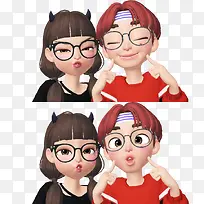 �ز� ʸ�� PNG ͨ�� ��Ů �ɰ�-������