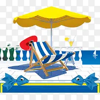 卡通手绘沙滩-空若网 卡通手绘沙滩-空若网