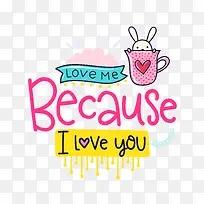 因为我爱你英文图-空若网 因为我爱你英文图-空若网
