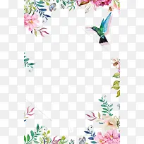 春季多彩颜料花鸟-空若网 春季多彩颜料花鸟-空若网