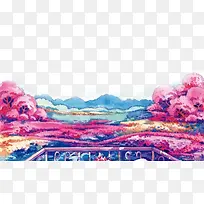 彩色水彩画背景海报-空若网 彩色水彩画背景海报-空若网