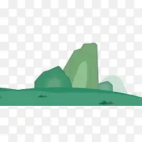 绿色水彩风景背景-空若网 绿色水彩风景背景-空若网