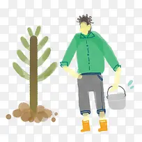 ֲ���ڽ�ˮ��ͨ�ֻ�廭�ز�-������