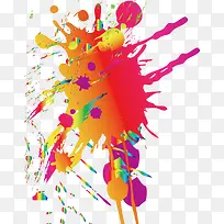 多彩创意油漆飞溅-空若网 多彩创意油漆飞溅-空若网