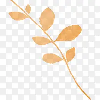 橙色叶子矢量图案-空若网 橙色叶子矢量图案-空若网