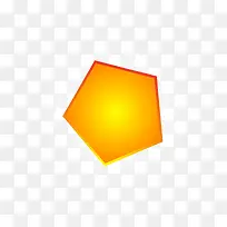橙色闪耀五边形-空若网 橙色闪耀五边形-空若网