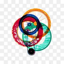 水彩几何图形装饰-空若网 水彩几何图形装饰-空若网