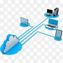 蓝色水彩创意数据建模-空若网 蓝色水彩创意数据建模-空若网