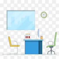 电脑桌电脑椅电脑卡通图-空若网 电脑桌电脑椅电脑卡通图-空若网