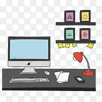 卡通办公电脑桌面-空若网 卡通办公电脑桌面-空若网