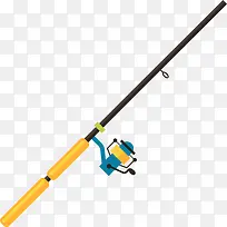 卡通钓鱼竿矢量图-空若网 卡通钓鱼竿矢量图-空若网