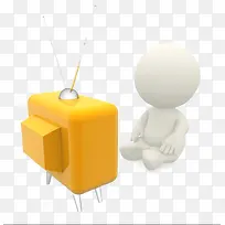 人偶看电视-空若网 人偶看电视-空若网