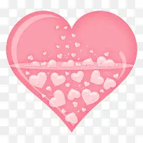 粉色漂浮爱心-空若网 粉色漂浮爱心-空若网
