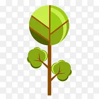 矢量手绘卡通城市绿化树插画-空若网 矢量手绘卡通城市绿化树插画-空若网