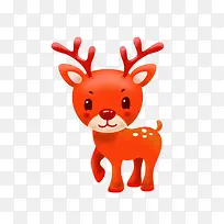 卡通手绘可爱的小鹿-空若网 卡通手绘可爱的小鹿-空若网