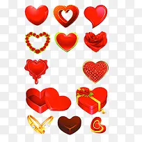各种爱情红心素材-空若网 各种爱情红心素材-空若网