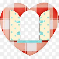 爱心格子与窗户-空若网 爱心格子与窗户-空若网