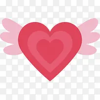 可爱粉红翅膀爱心标题框-空若网 可爱粉红翅膀爱心标题框-空若网