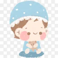 可爱卡通萌妹子手绘-空若网 可爱卡通萌妹子手绘-空若网