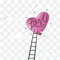 矢量爱的阶梯-空若网 矢量爱的阶梯-空若网