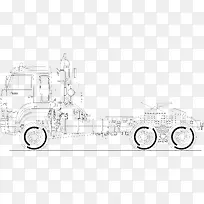 搬运车矢量线描卡车货车-空若网 搬运车矢量线描卡车货车-空若网