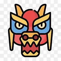 扁平化龙头PNG下载-空若网 扁平化龙头PNG下载-空若网