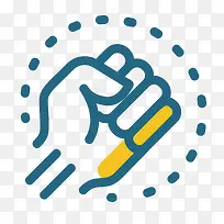 扁平化拳头PNG下载-空若网 扁平化拳头PNG下载-空若网