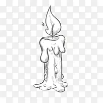 手绘蜡烛素材-空若网 手绘蜡烛素材-空若网