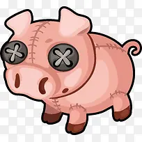 毛绒玩具粉色小猪-空若网 毛绒玩具粉色小猪-空若网