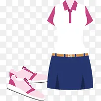 运动装高尔夫用品矢量素材-空若网 运动装高尔夫用品矢量素材-空若网